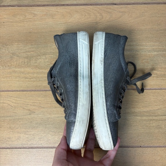 Birkenstock Arran Silver Suede Sneakers - Picture 2 of 7